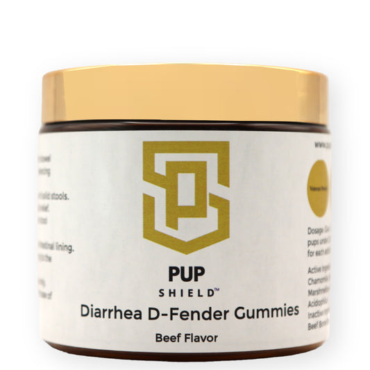 Pup Shield's Diarrhea D-Fender Beef Flavored Gummy Chews for Dogs